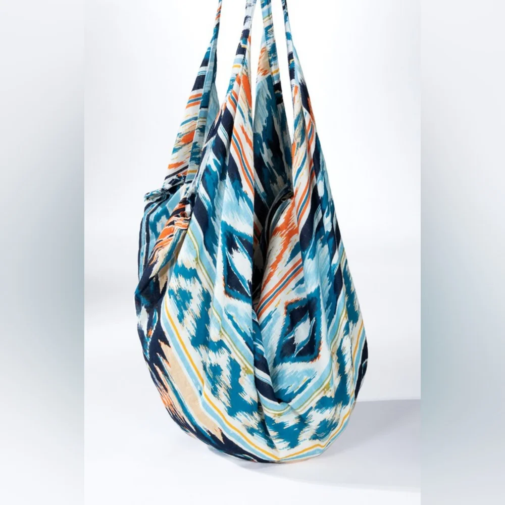 Boho Chic Hobo Beach Yoga Shoulder Bag - 100% Cotton - Bohemian Ethnic Inspired